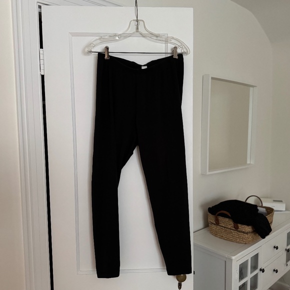 J Jill pima black cotton/spandex ankle leggings, size XL - Picture 1 of 4